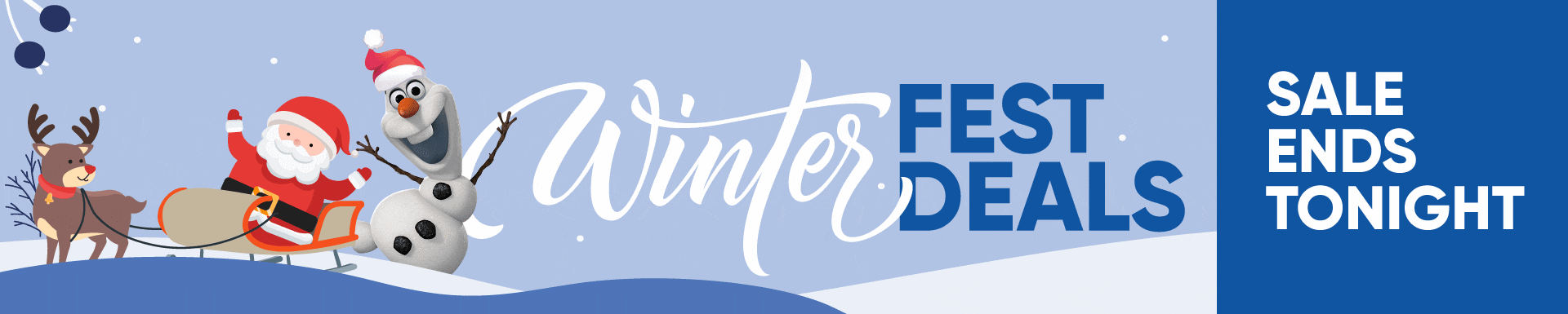 WinterFest Deals. Deals valid: December 3-7